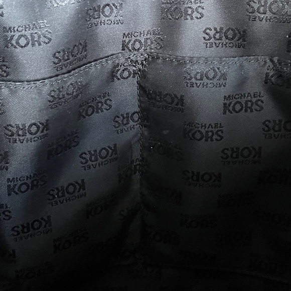 Michael Kors Signature Classic Monogram MK Tote Purse Black w/Matching Wallet - Picture 3 of 9